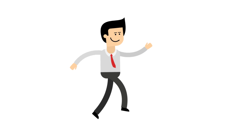 Человек на прозрачном фоне