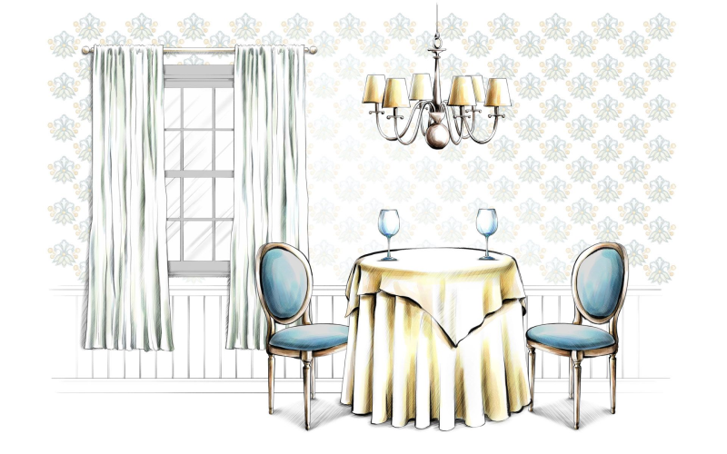 Шторы с графическим рисунком