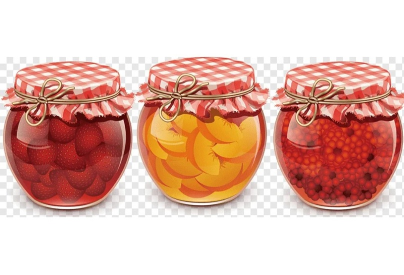 Ребенок с банкой варенья