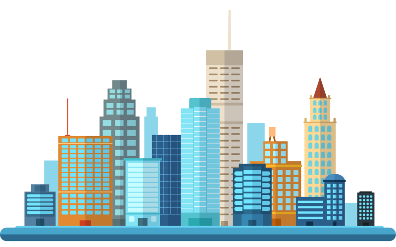 Здание на прозрачном фоне