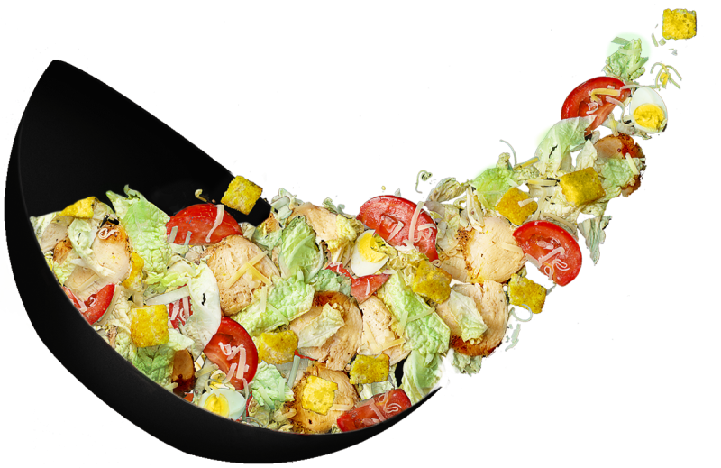 Салат на прозрачном фоне