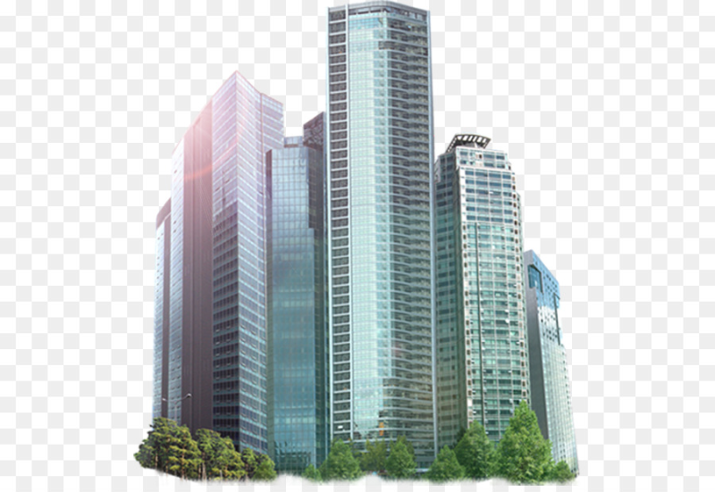 Здание на белом фоне