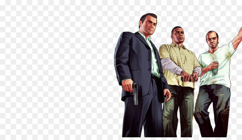 Франклин ГТА 5 на белом фоне