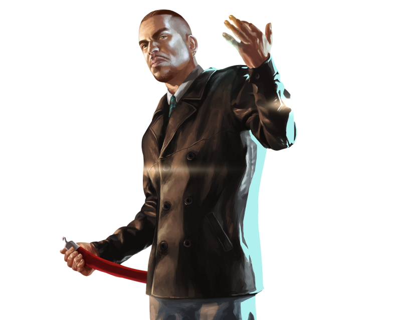 Франклин ГТА 5 на белом фоне