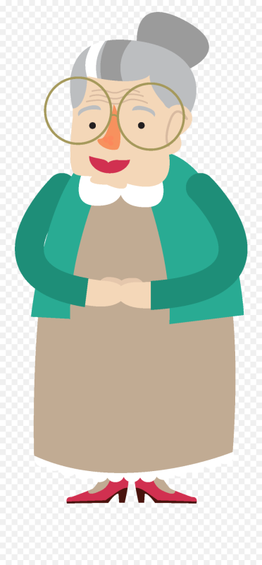 Старушка мультяшная