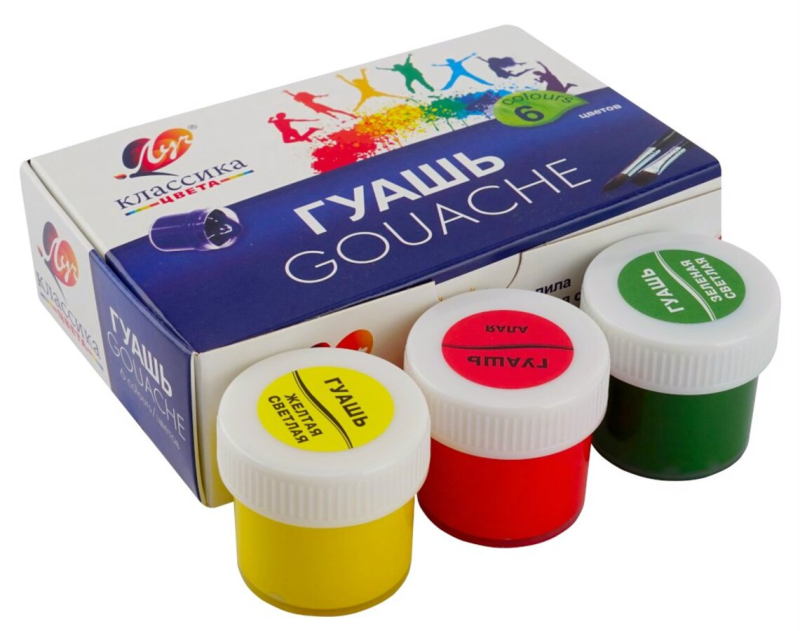 Гуашь 6цв Луч "классика" 20мл