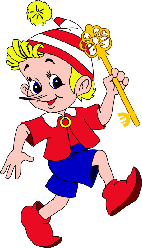 Персонажи Буратино золотой ключик