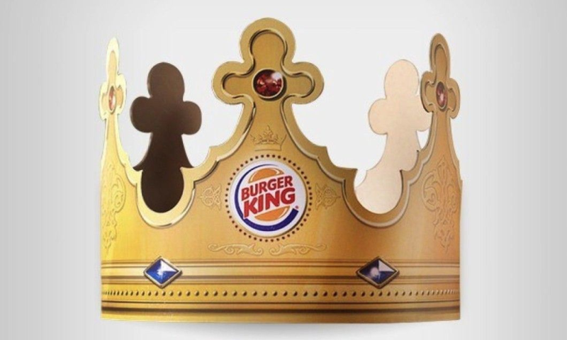 Бумажная корона бургер Кинг