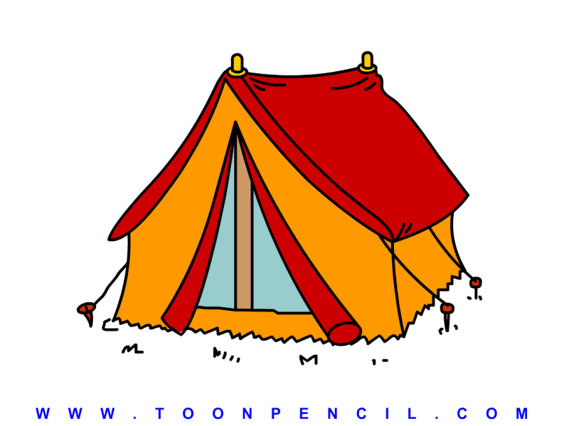 Палатка на белом фоне