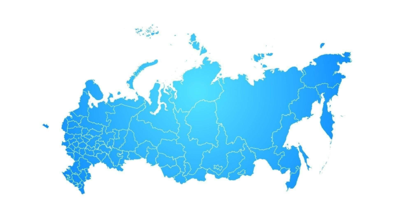 Карта России стилизованная