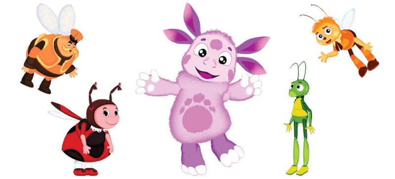 Герои мультика Лунтик