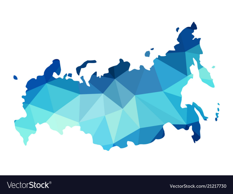 Карта России вектор
