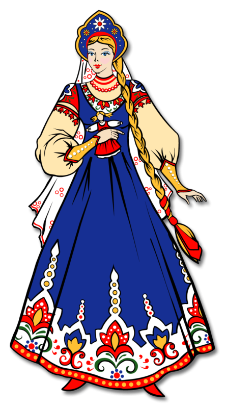 Русский народный костюм рисунок