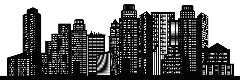 Трафарет "город"