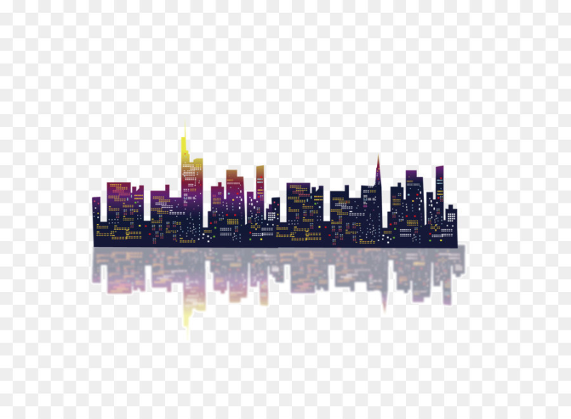Город на прозрачном фоне