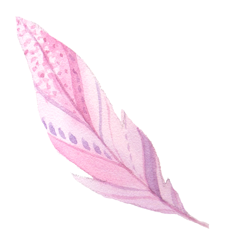 Розовые перья