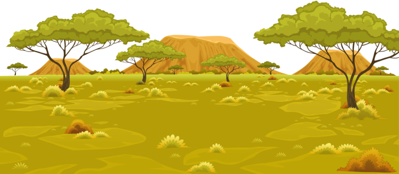 Саванна для детей без животных