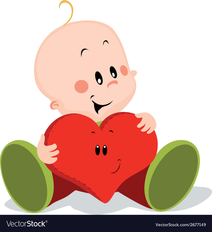 Малыш держит сердце