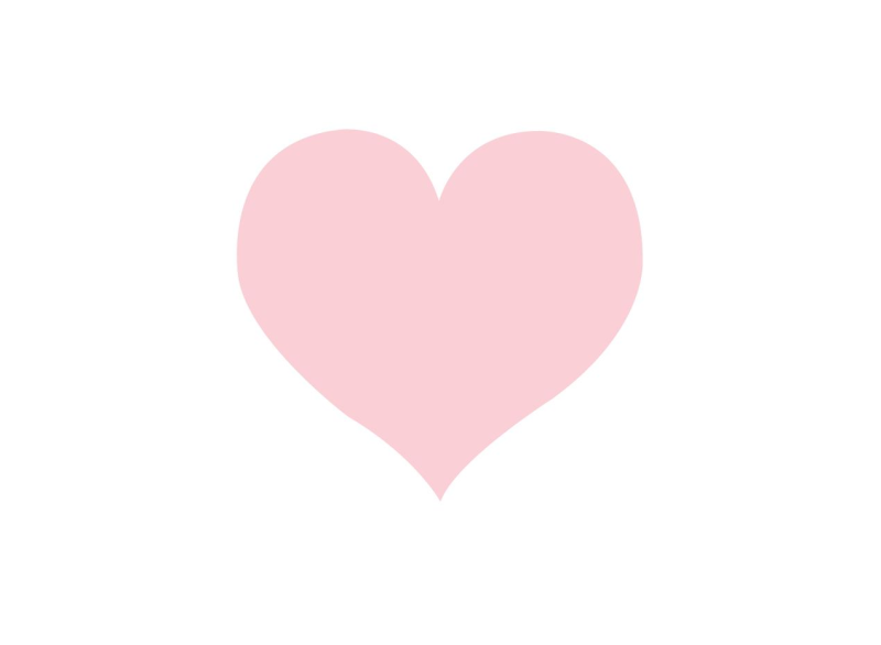 Розовое сердце