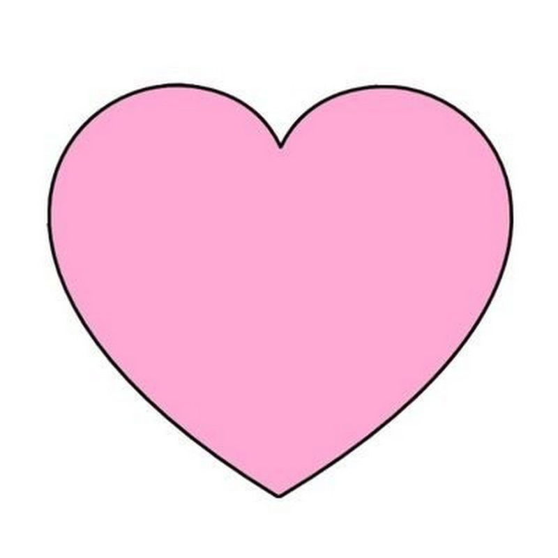 Нежно розовое сердце
