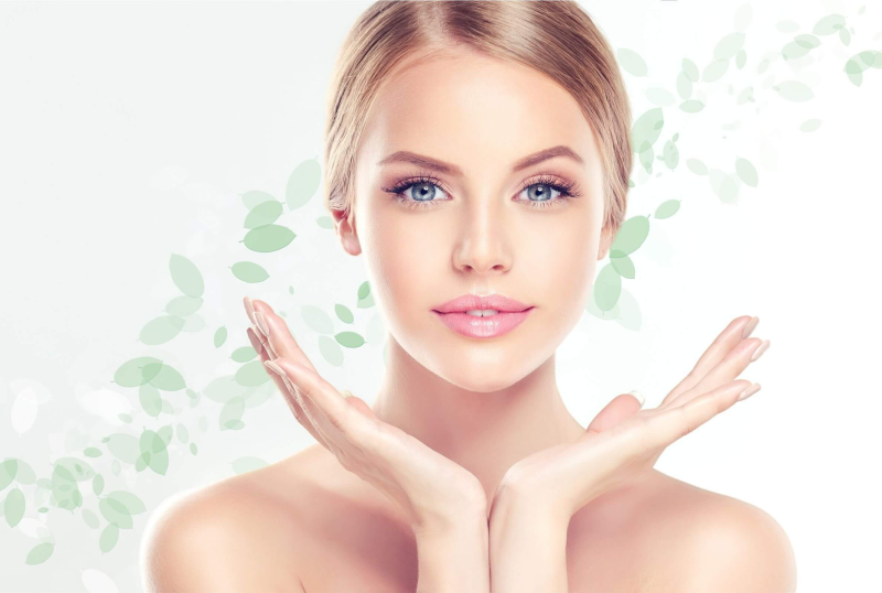 Красивое чистое лицо