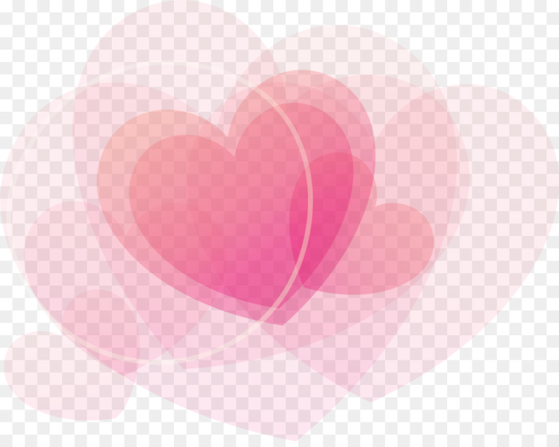 Розовые сердечки