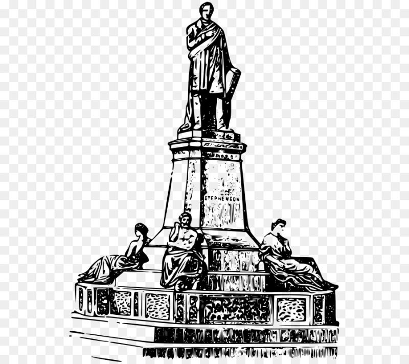 Исторические памятники на белом фоне
