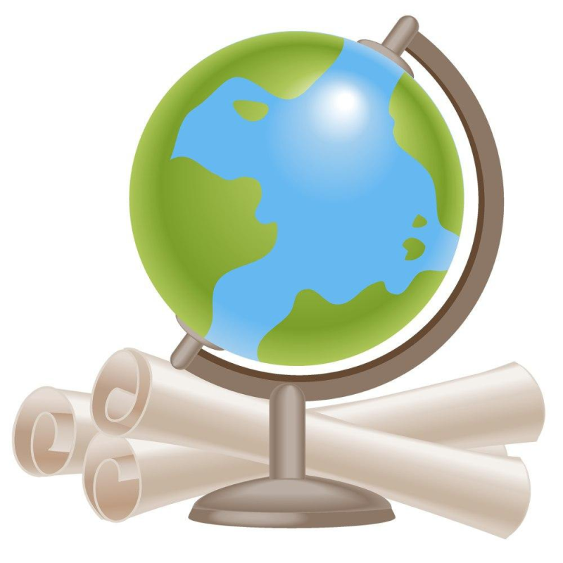 География на белом фоне