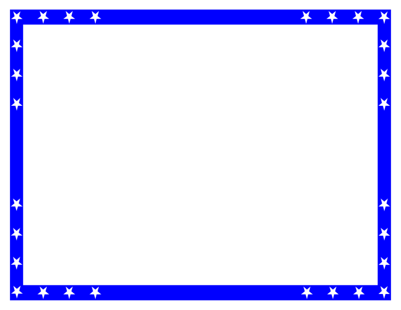 Рамка синяя