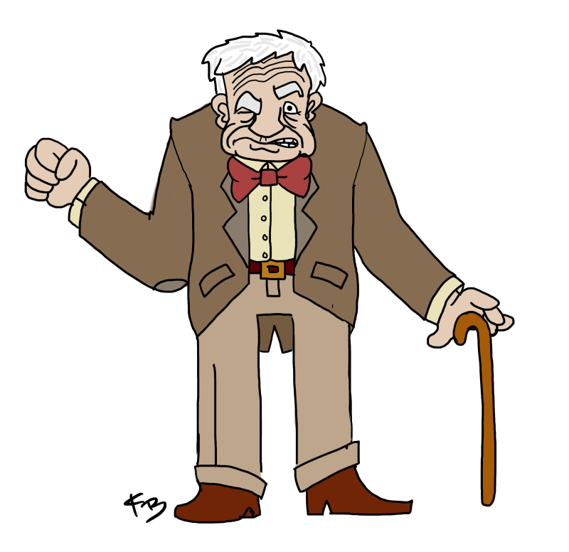 Дедушка рисунок