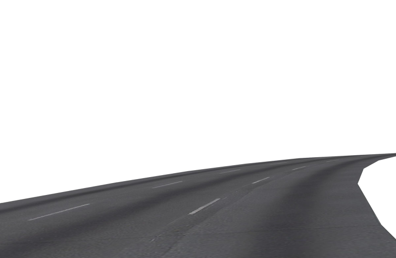 Дорога на белом фоне