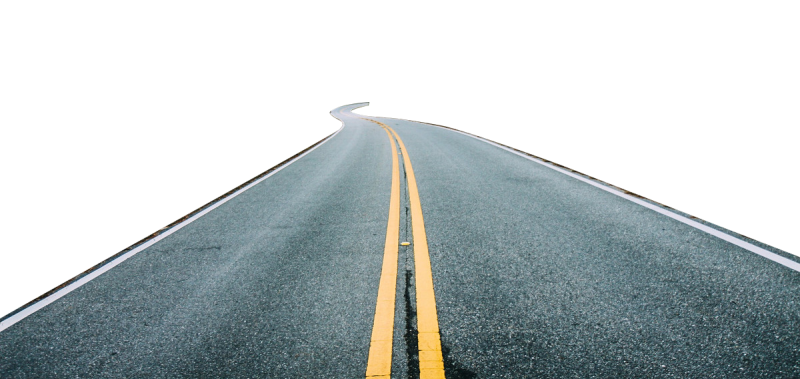 Дороги на белом фоне