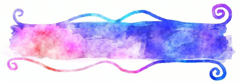 Лента для надписи акварель