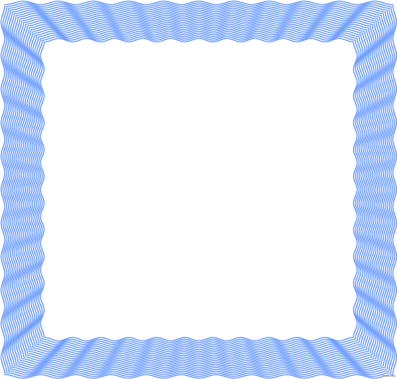 Рамка синяя