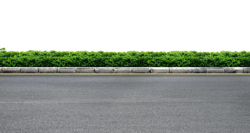 Асфальт дорога сбоку