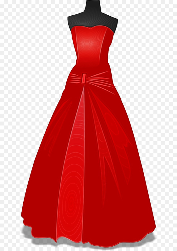 Красное платье