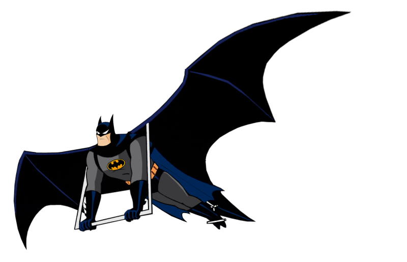 Бэтмен на белом фоне