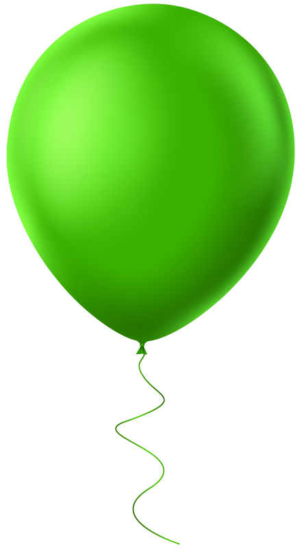 Зеленый воздушный шар