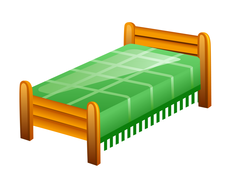 Кровать на прозрачном фоне