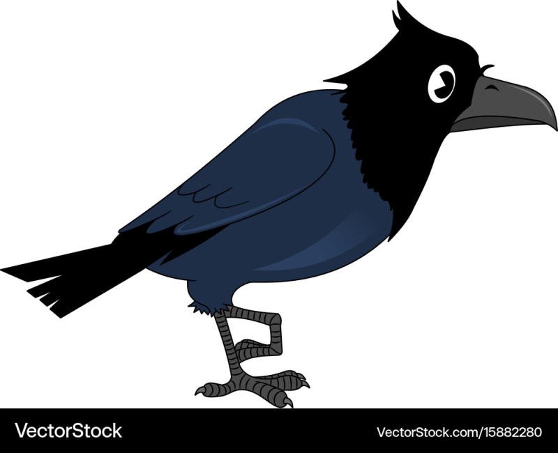 Ворона мультяшная