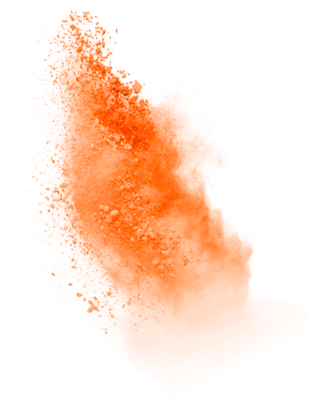 Цветная пыль на прозрачном фоне