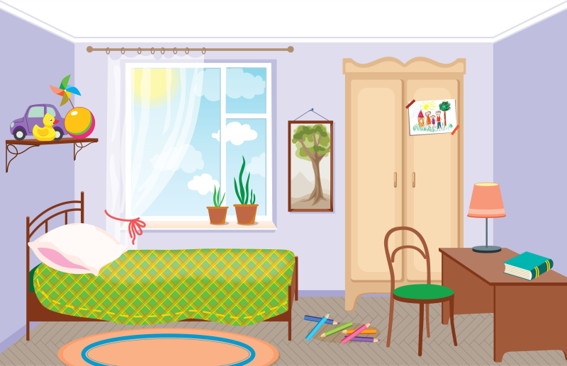 Детская комната мультяшная