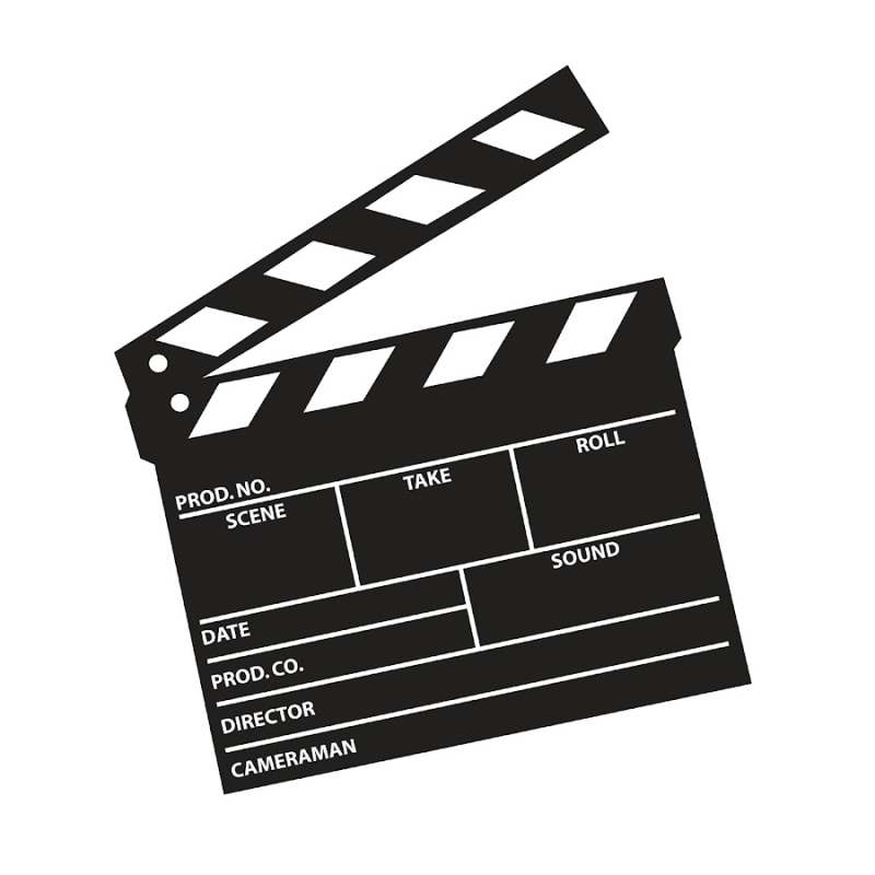 Кинохлопушка шаблон для печати