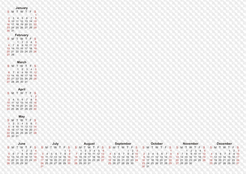 Календарная сетка 2022