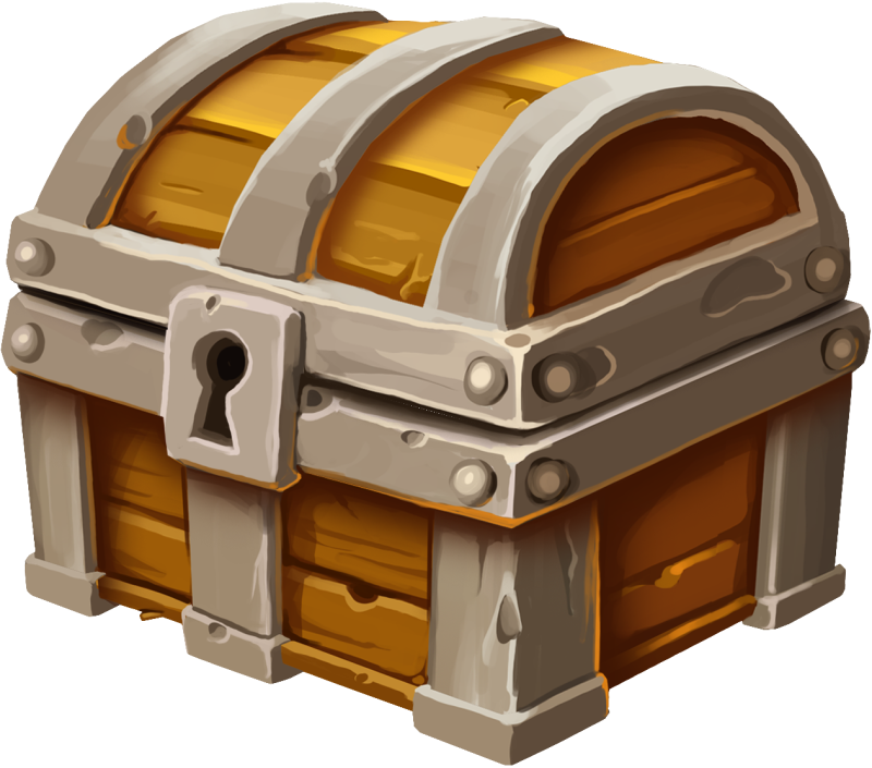 Сундук на прозрачном фоне