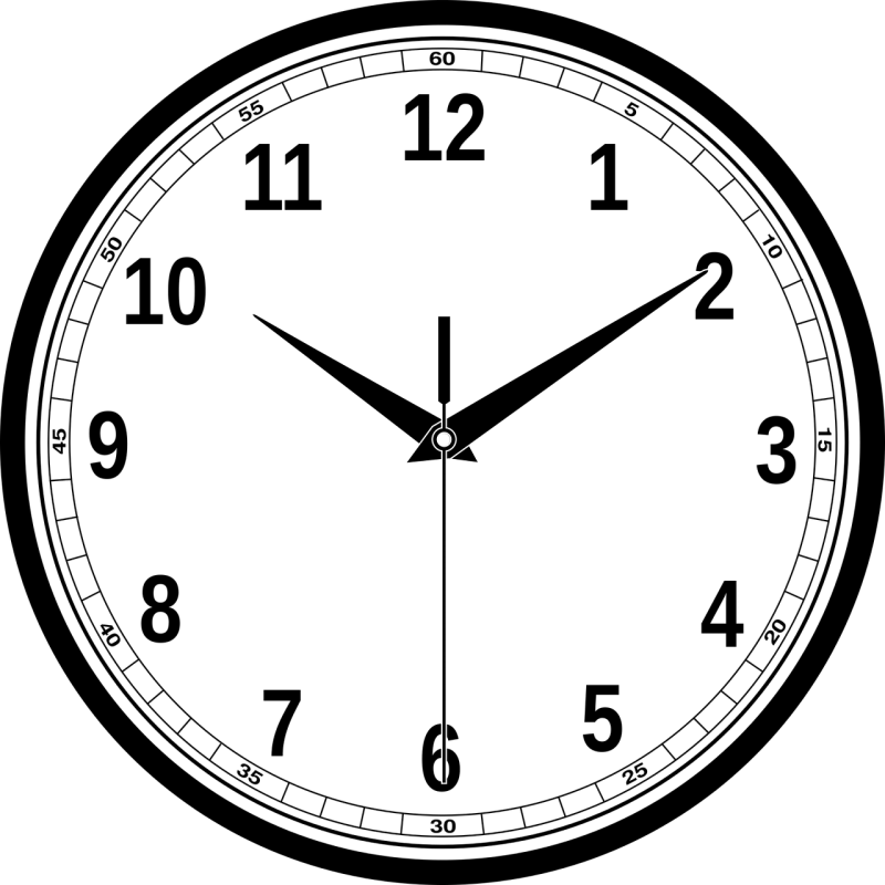 Часы на прозрачном фоне