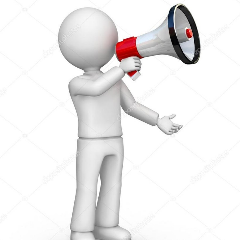 Человечек с рупором