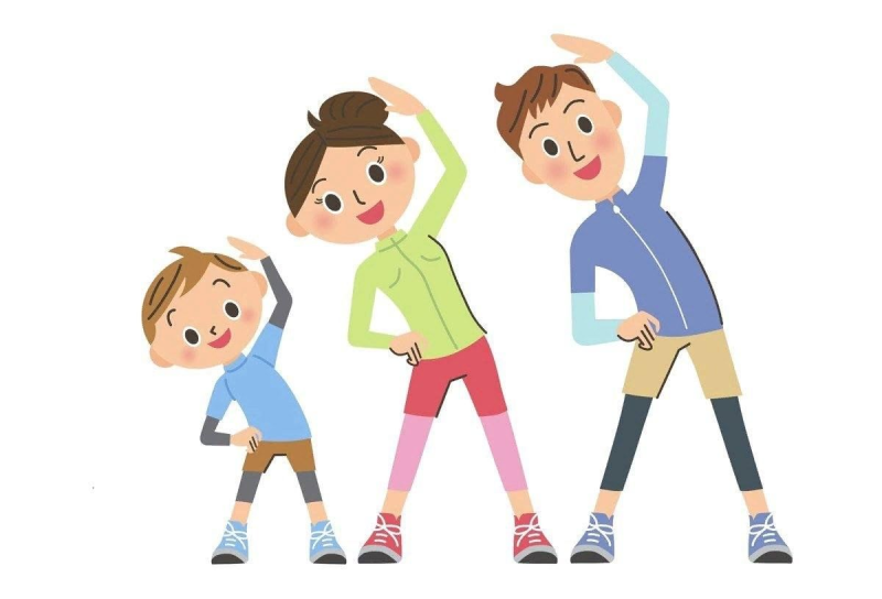 Занятие спортом рисунок