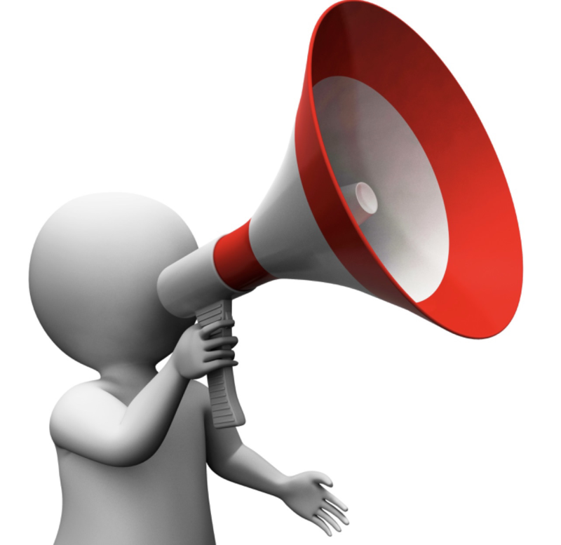 Человек с рупором