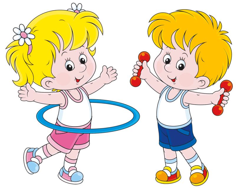 Спортивные дети мультяшные